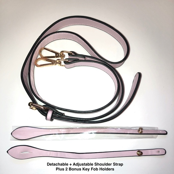 🎉2xHP🎉 VEGAN LEATHER Satchel Snake Skin Center Zip Handbag Pink + Gold Hardware - Picture 13 of 16